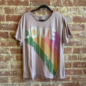 Magnolia Pearl Multicolor Love Graphic Tee